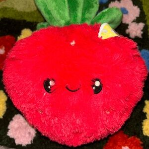 Plush Red Strawberry Toy